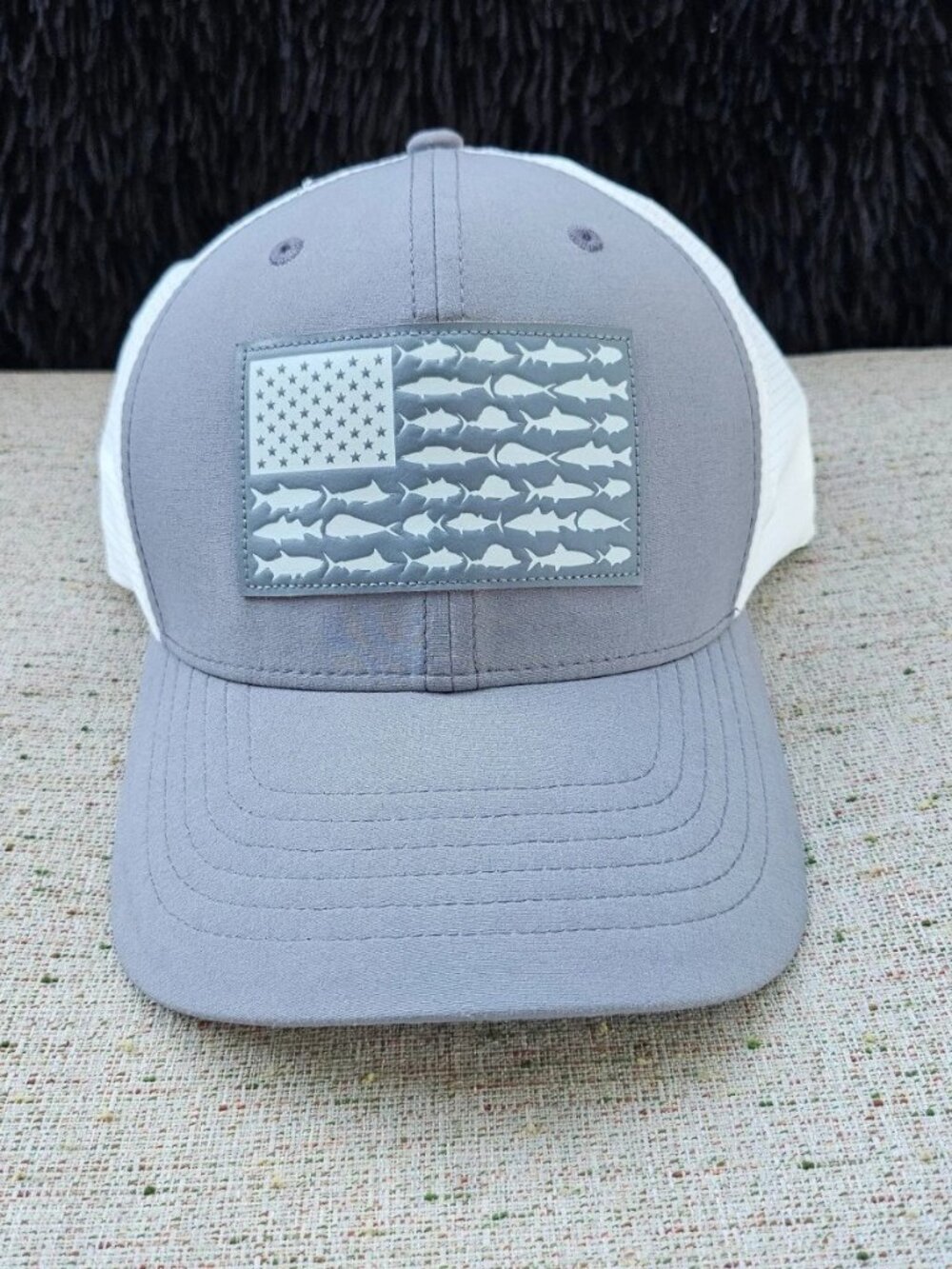 Columbia Men Hat Fish Flag PFG Performance Fishing Gear Sport Wear Cap